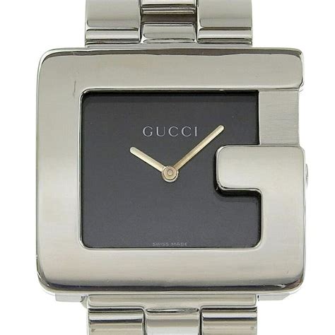 Gucci 3600M Watch Quartz Men's Black Dial Swiss Made Square 